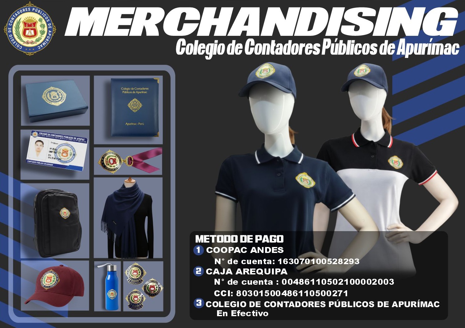 Merchandising del Colegio de Contadores de Apurimác