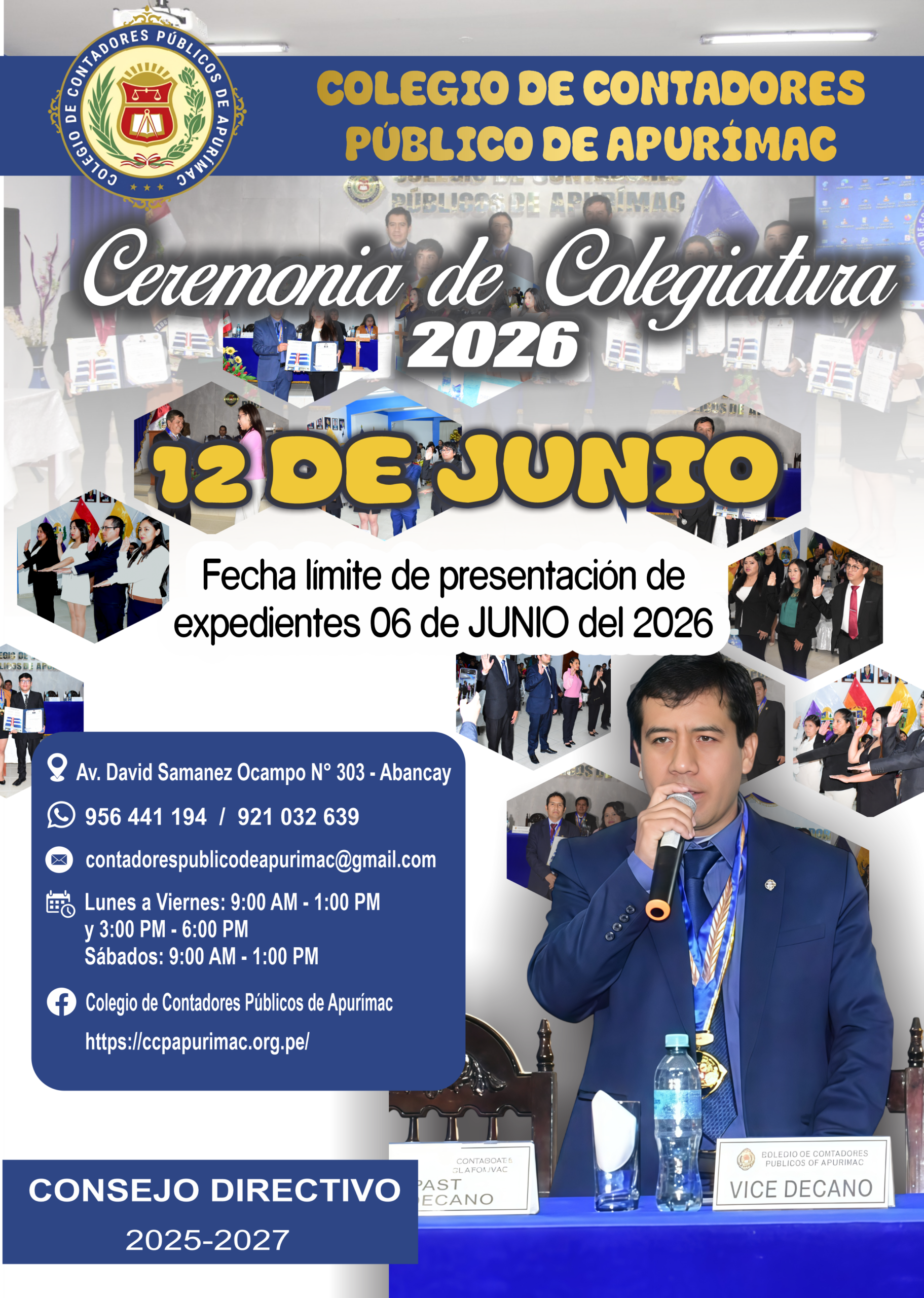 CEREMONIA DECOLEGIATURA 2026 - JUNIO