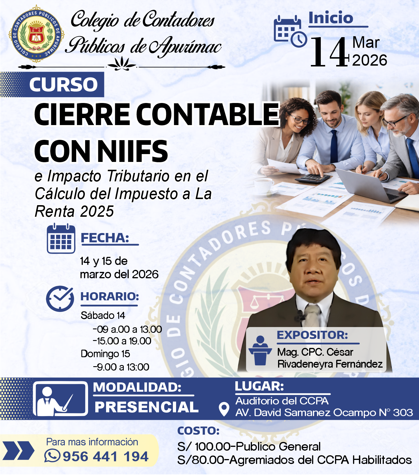 CURSO DE CIERRE CONTABLE CON NIIFS E IMPACTO TRIBUTARIO EN EL CÁLCULO DEL IMPUESTO A LA RENTA 2025